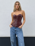 Leather corset