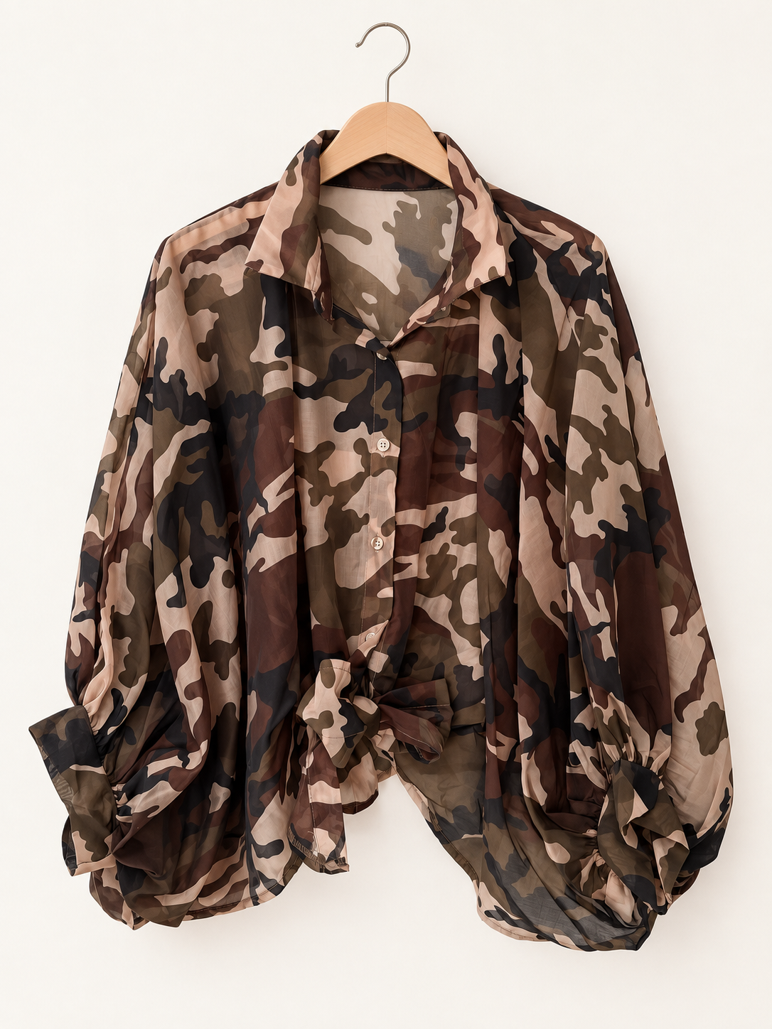 Camo blouse