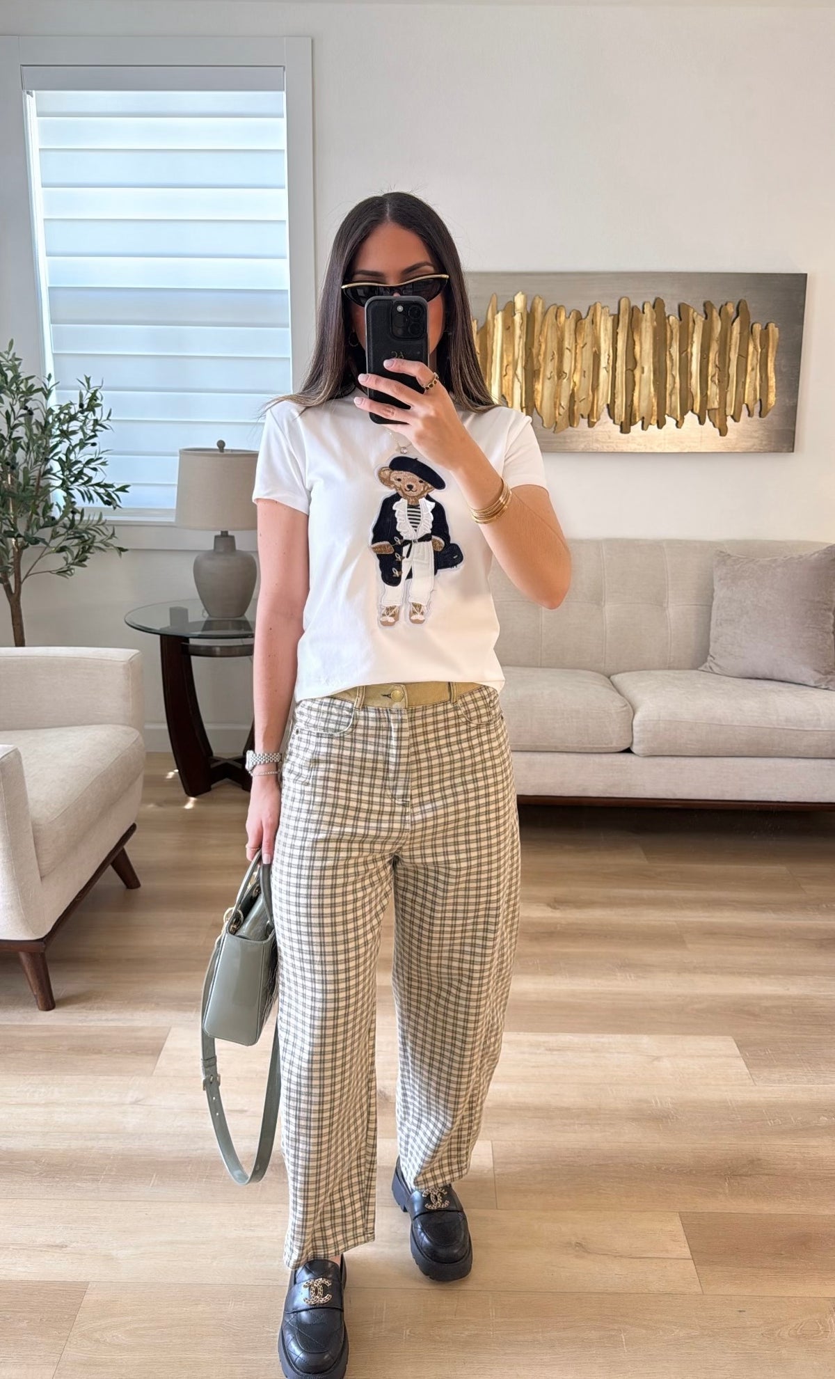 Check pants