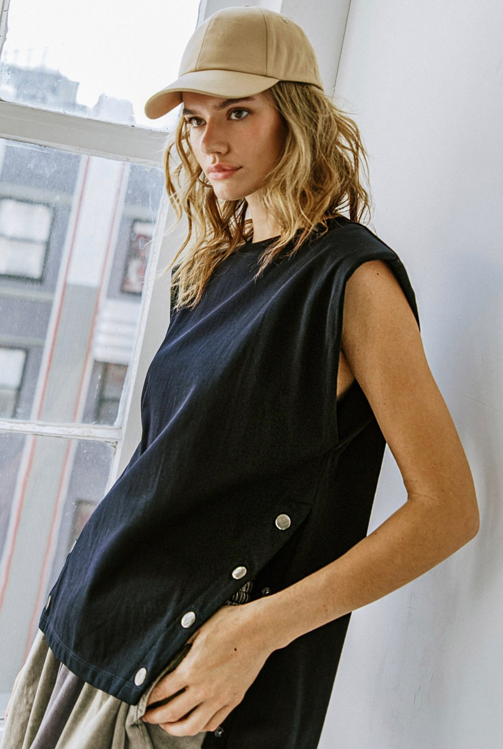 Lina black blouse