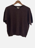 sequin/brown top