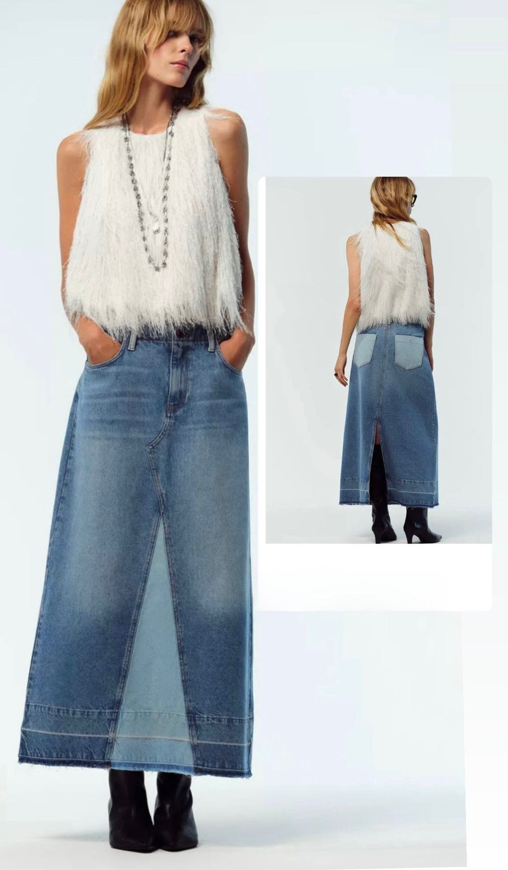 Denim skirt