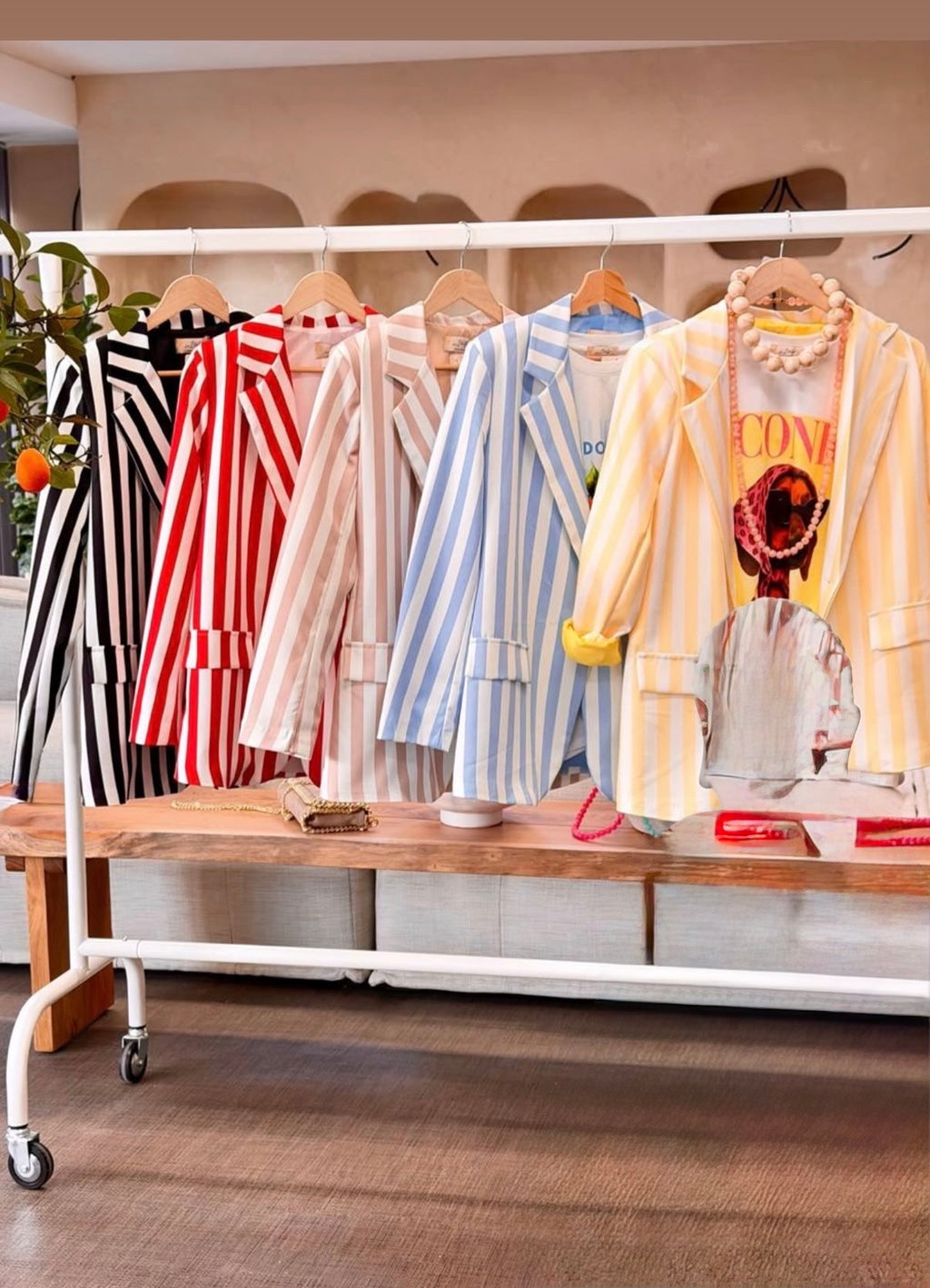 Striped blazer