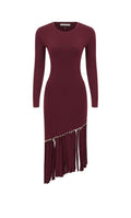 Burgundy dress