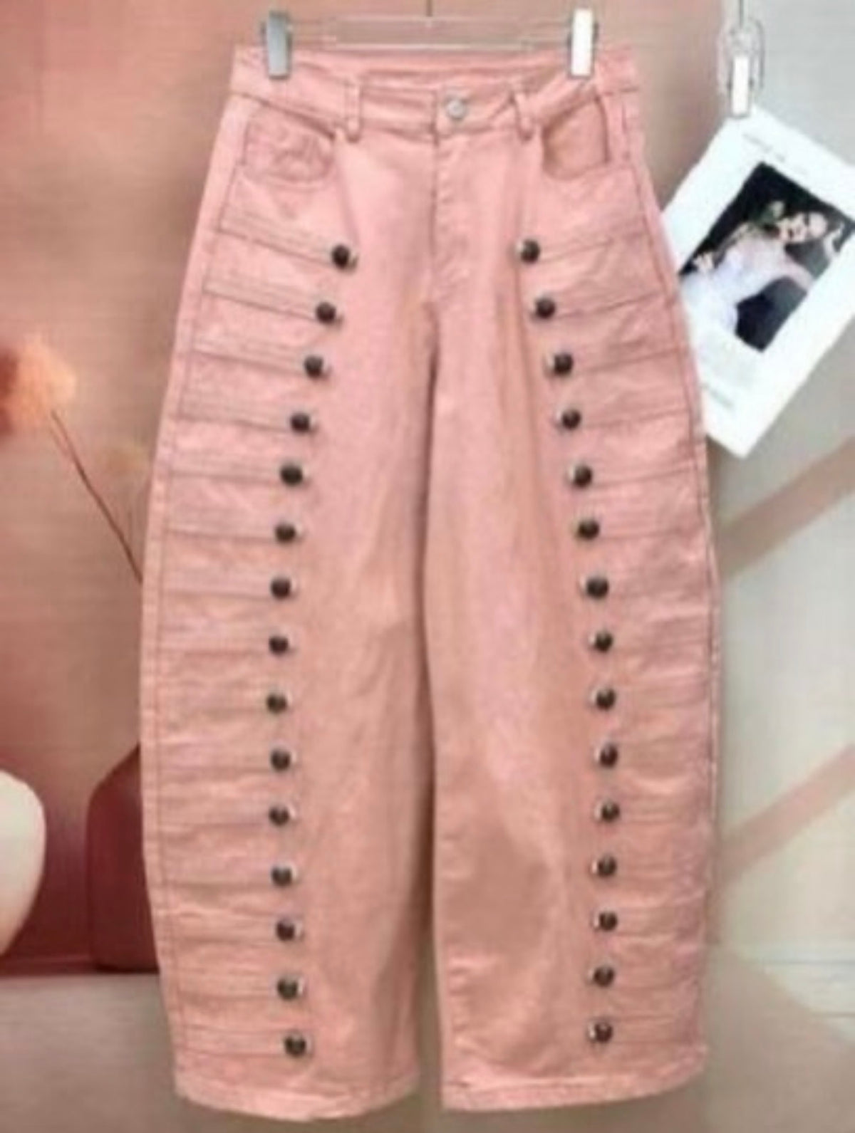 Napoleón/pink barrel pants