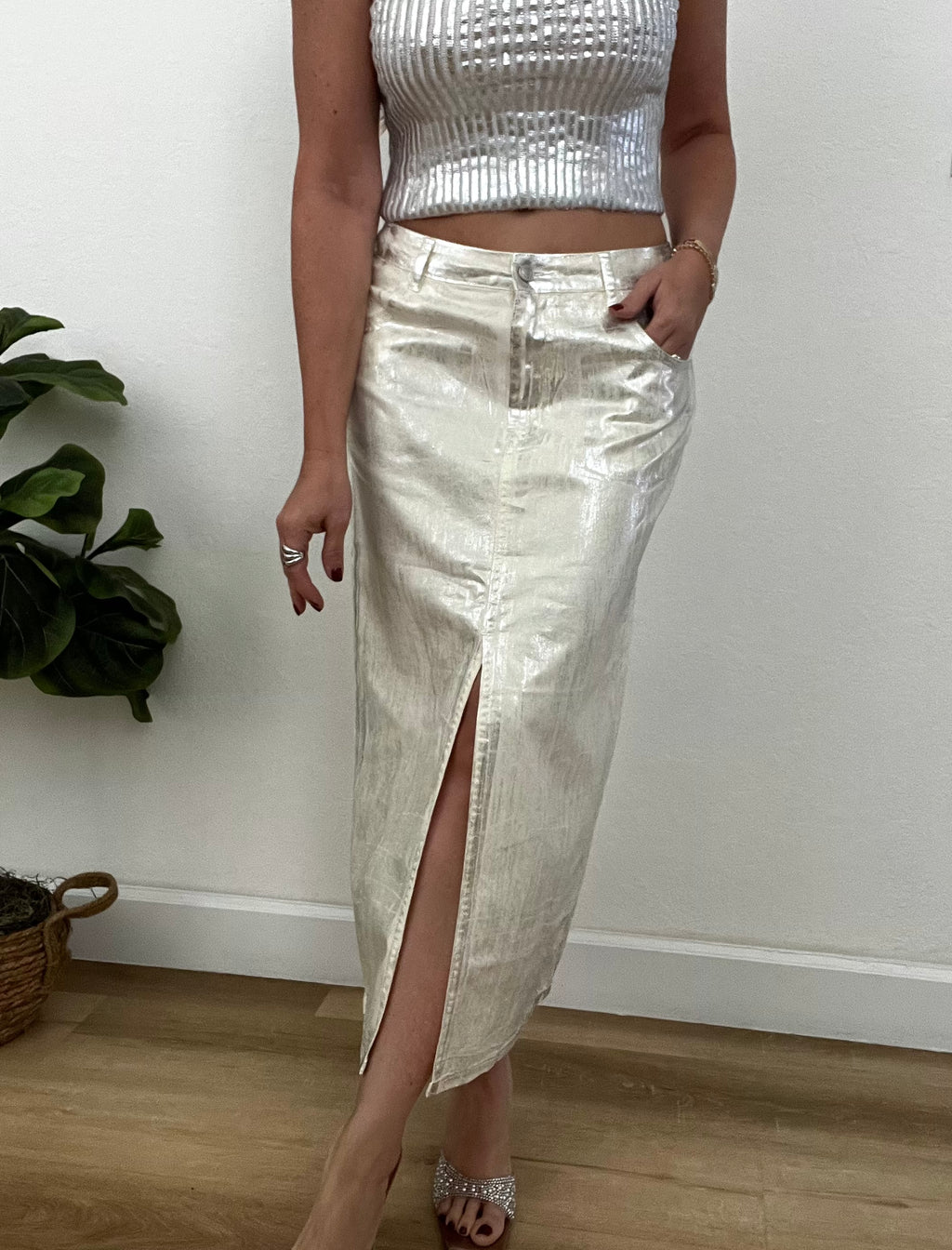 Metallic skirt 30