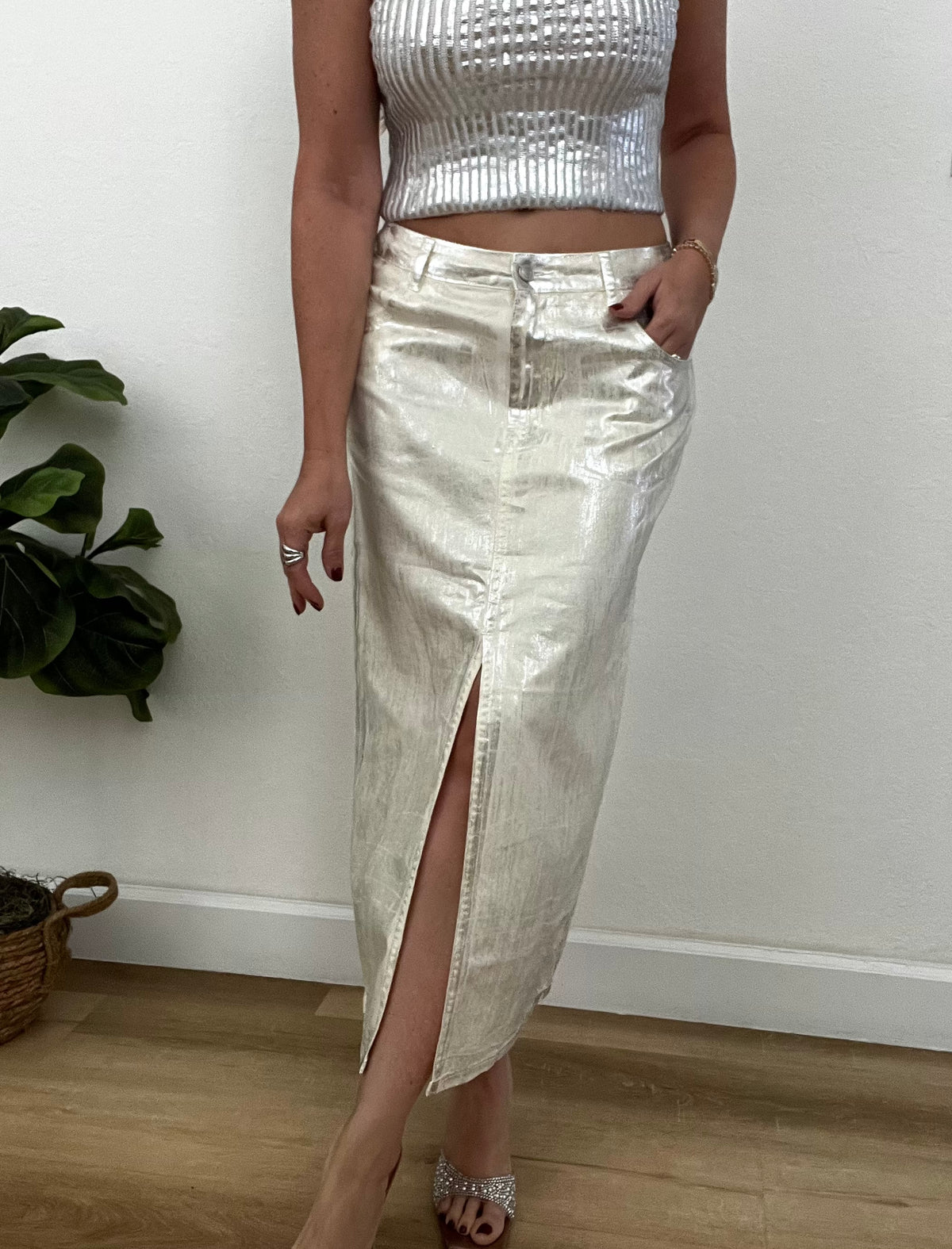 Metallic skirt 30