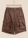 Chocolate Faux Leather