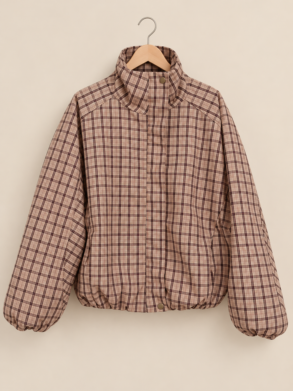 plaid/bomber jacket