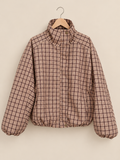 plaid/bomber jacket