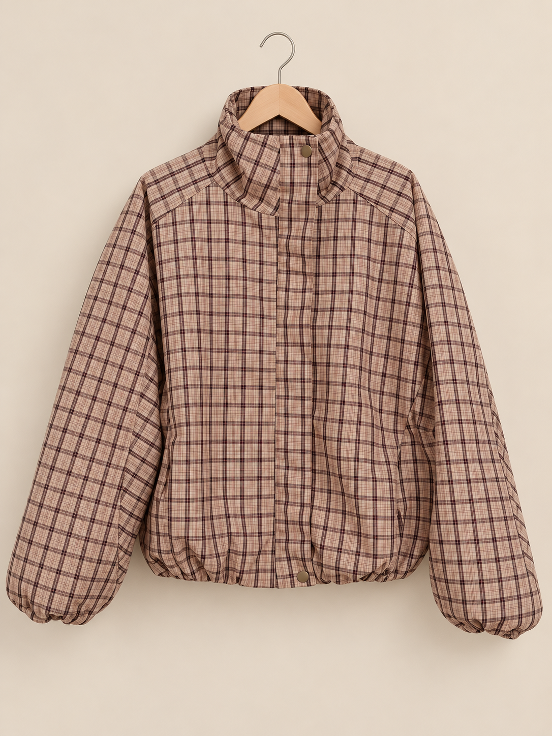 plaid/bomber jacket