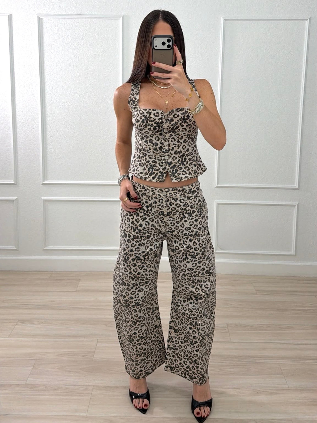 Leopard/stretch set