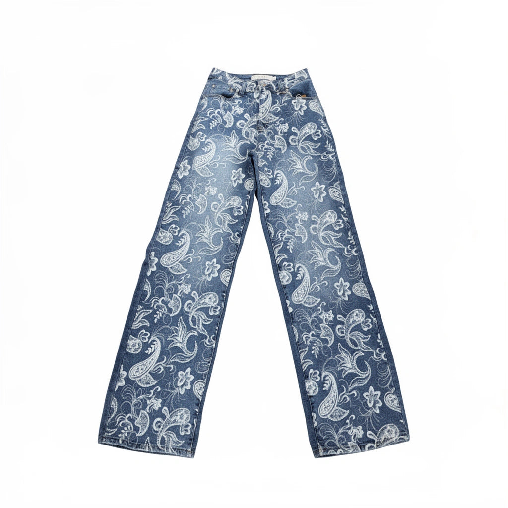 embroidery/stretch jeans