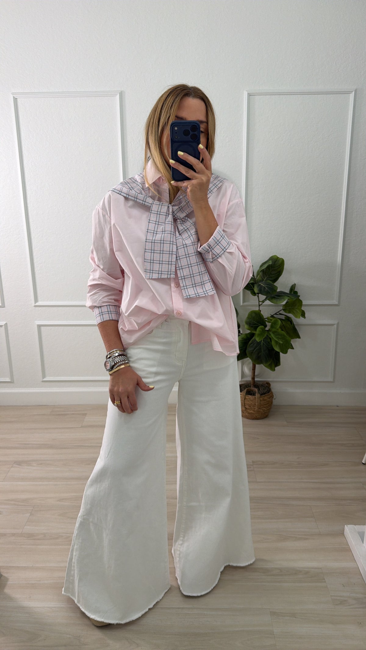 Pink blouse