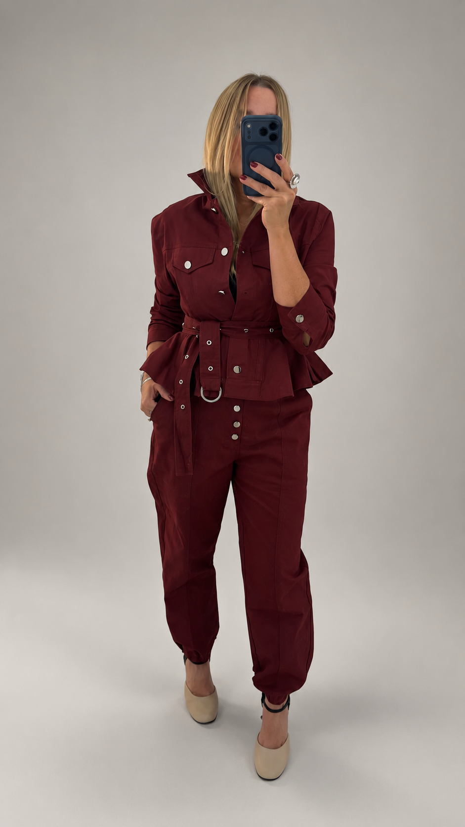 Burgundy set
