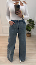 glitter/stretch jeans