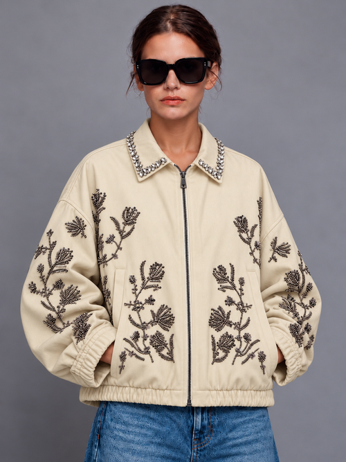 Beaded Floral Jacket
