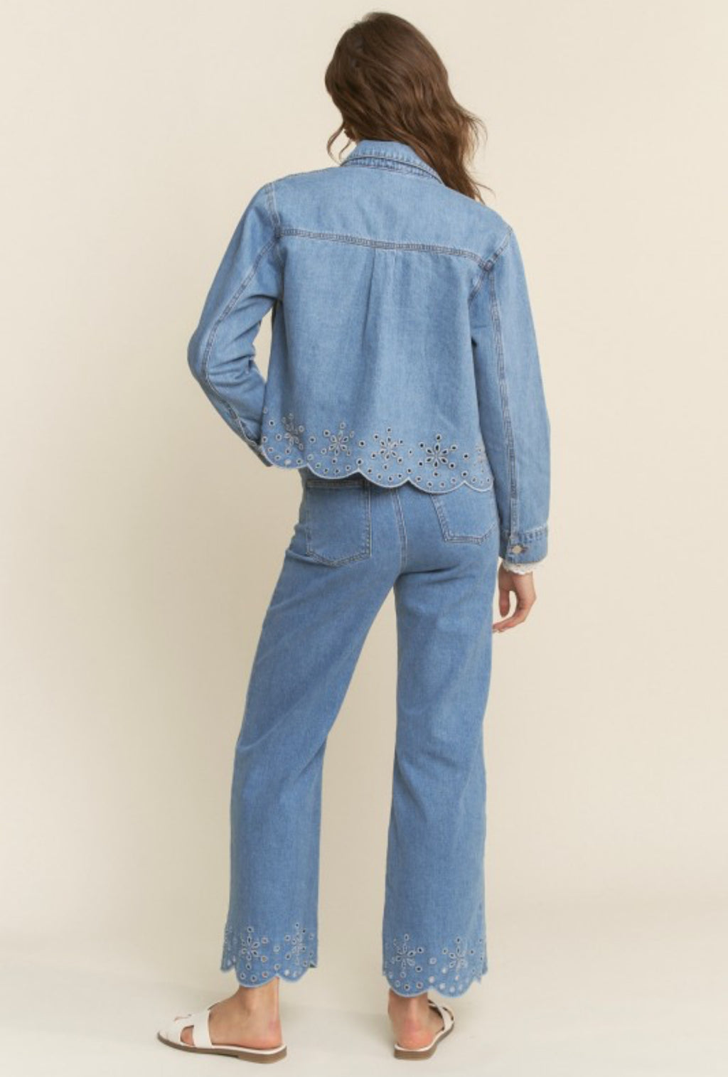 Denim/embroidery set