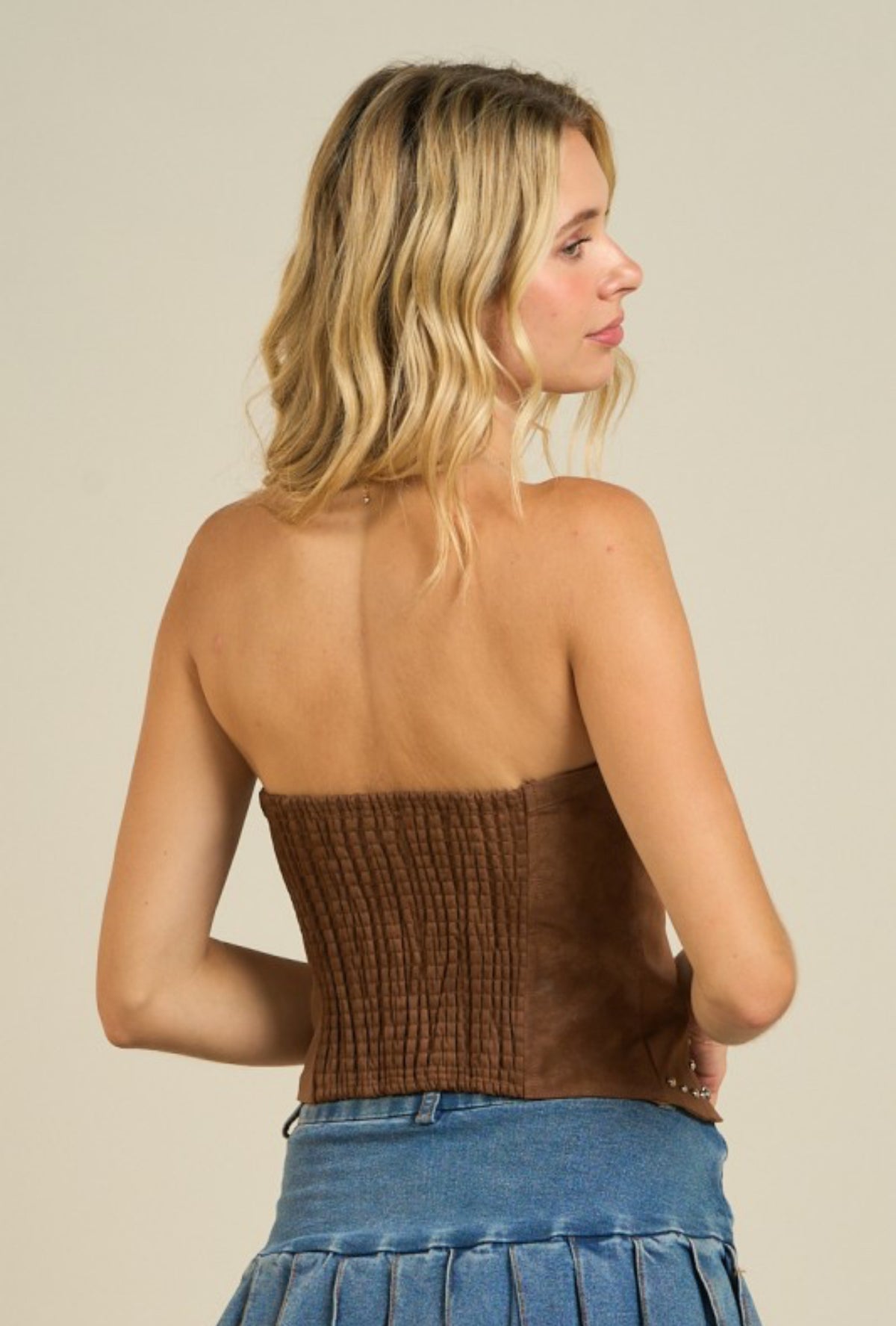 leather top