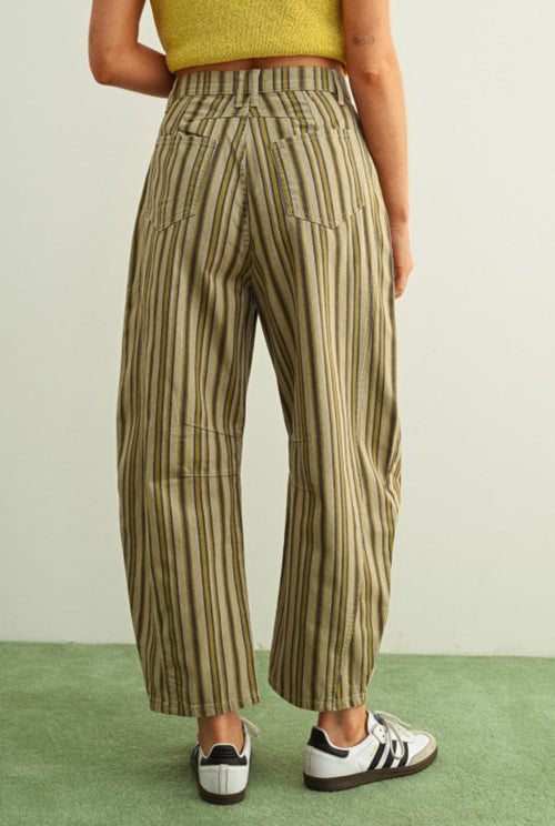 Brown multi barrel pants