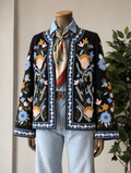 floral embroidery jacket