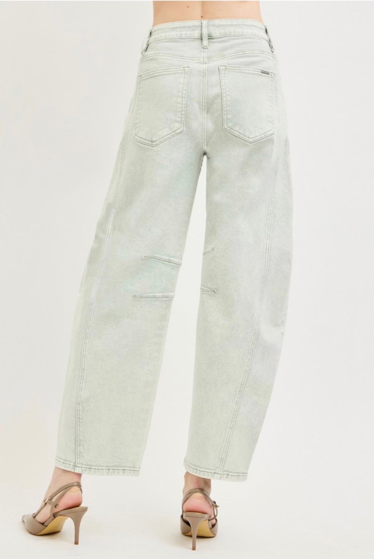 SLOUCHY ANKLE BARREL PANTS