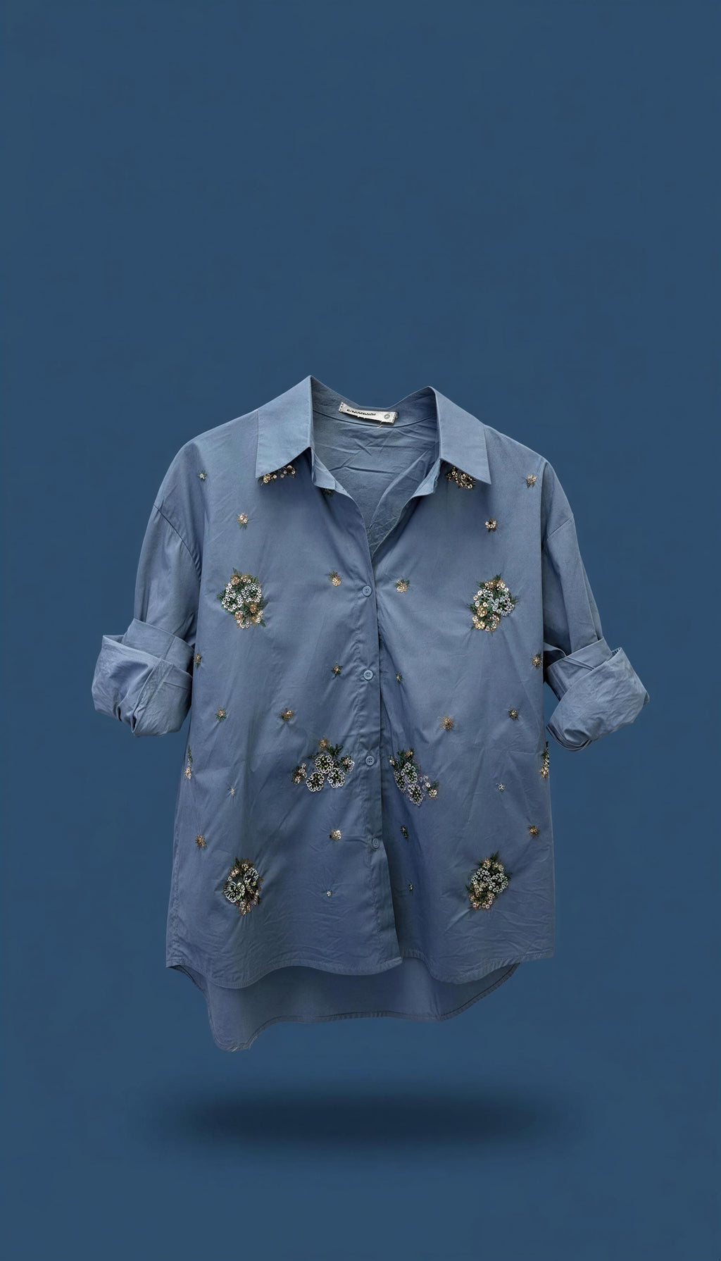 Sequins/Blue blouse