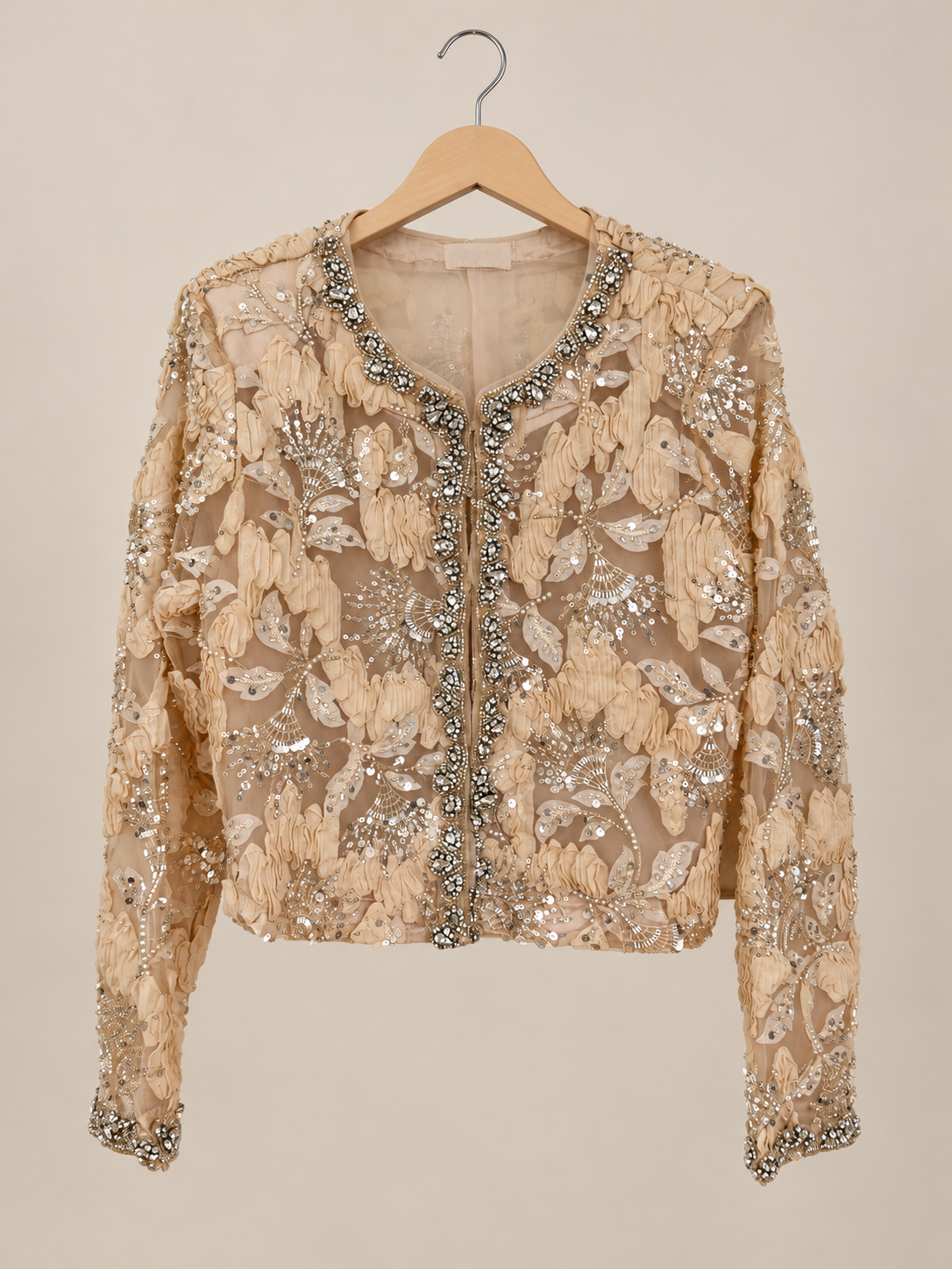 Champagne Embellished Jacket