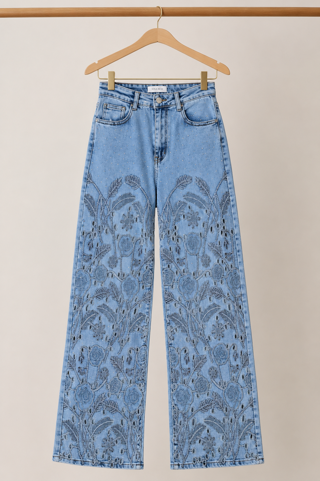Florence Embroidered Denim