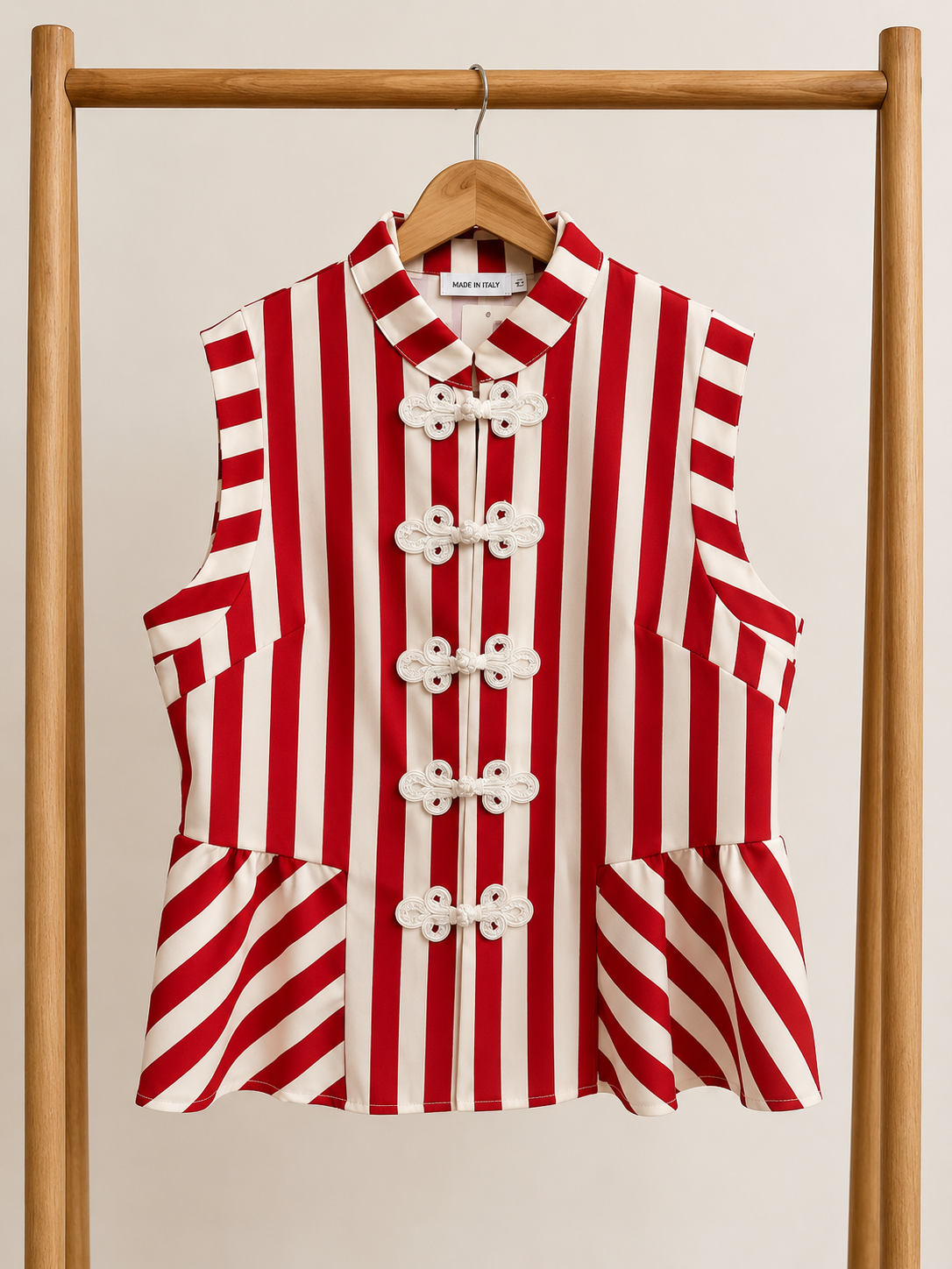 red striped top