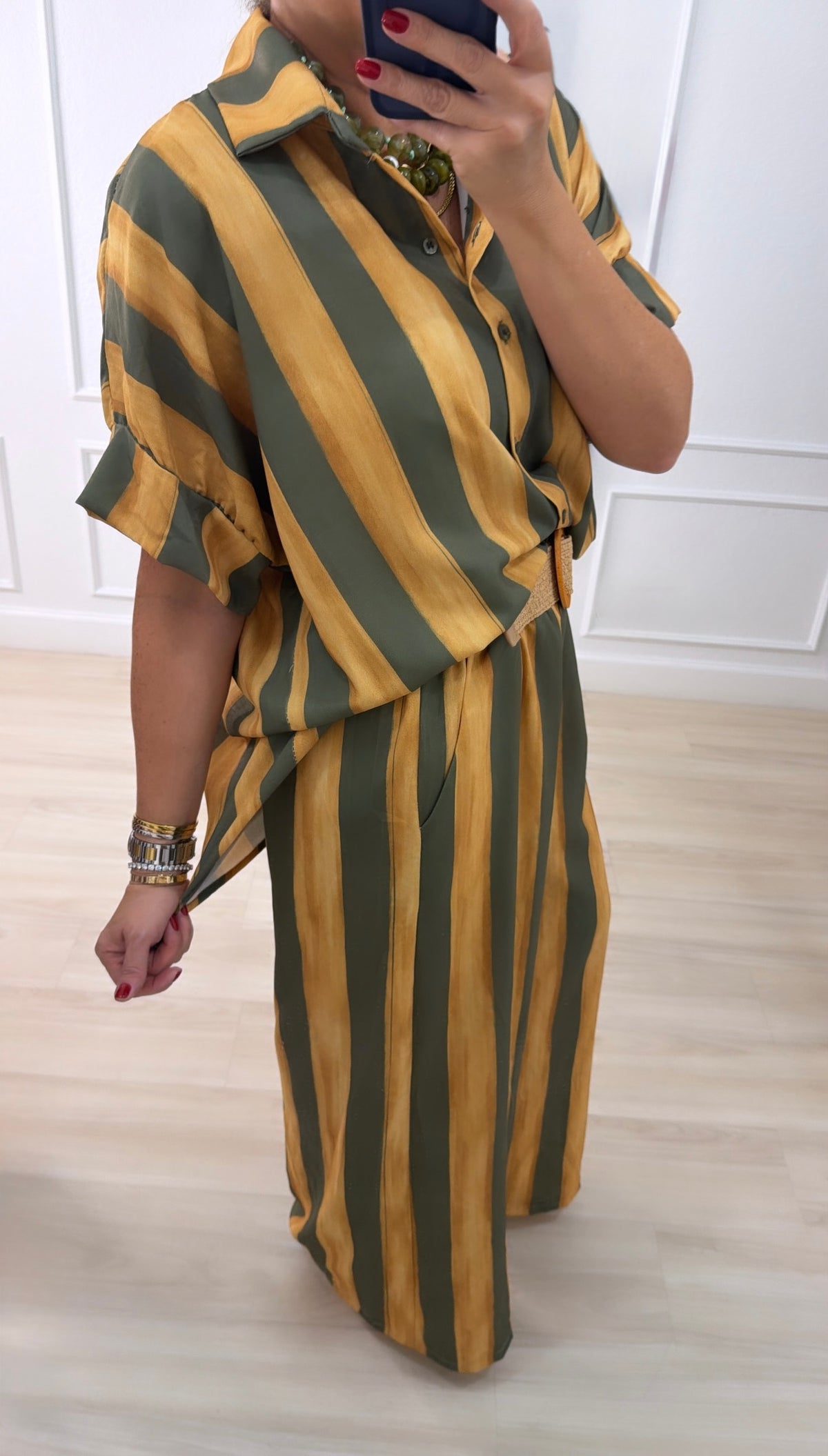 Viscose/olive set