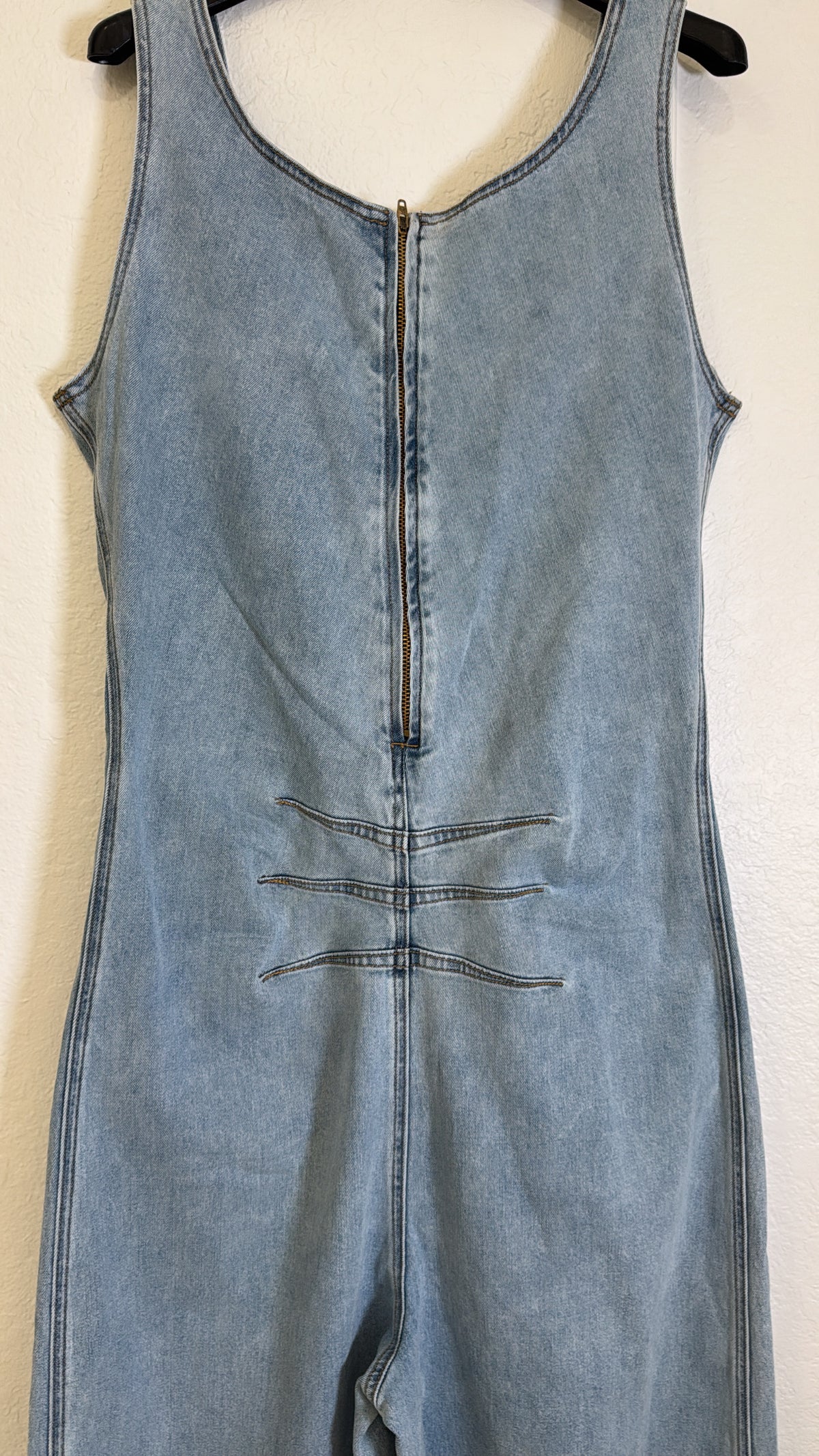 Stretch/denim jumper