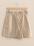 Leather shorts