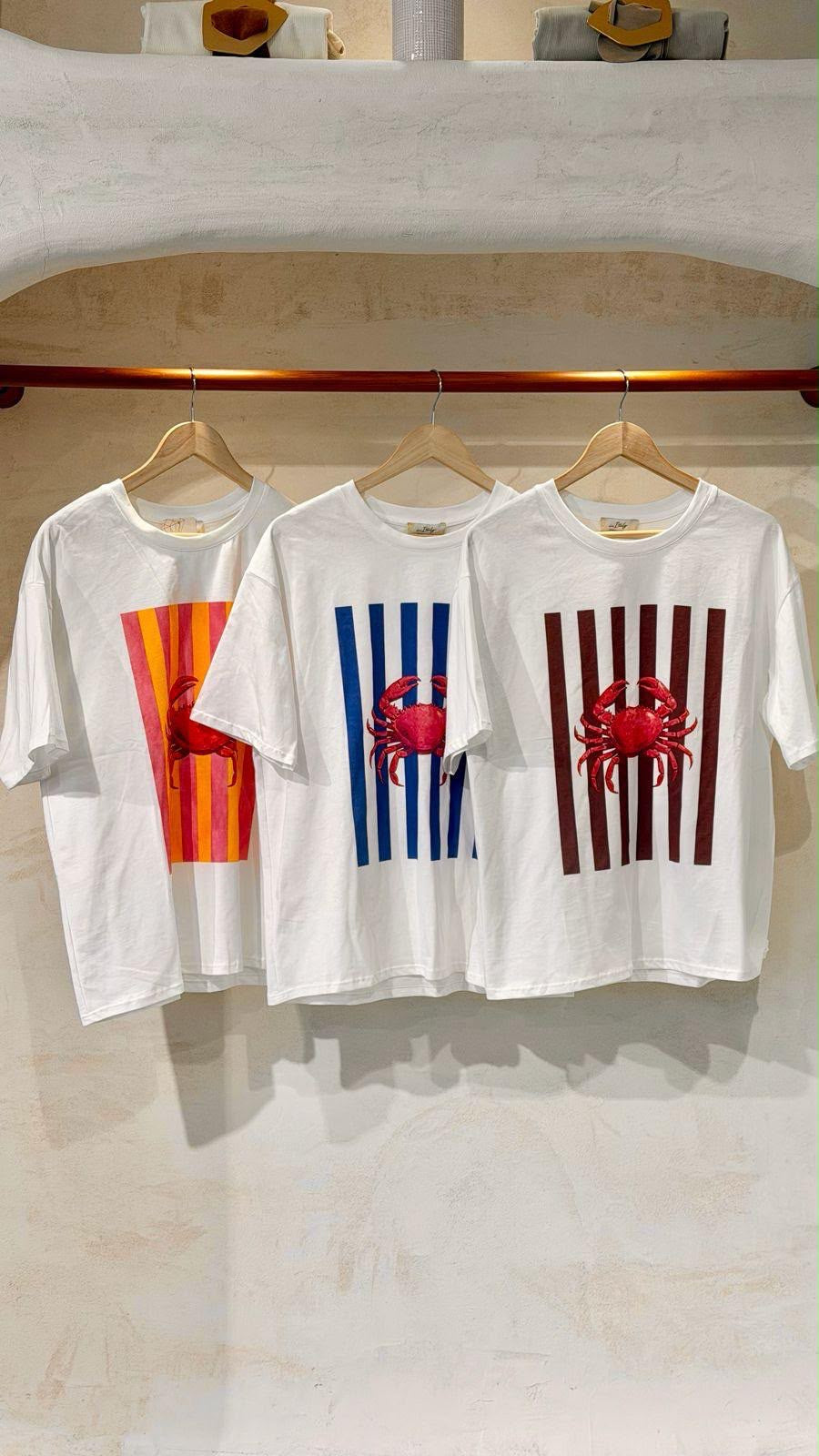 striped crab t-shirt