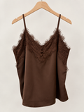 Lace/satin top