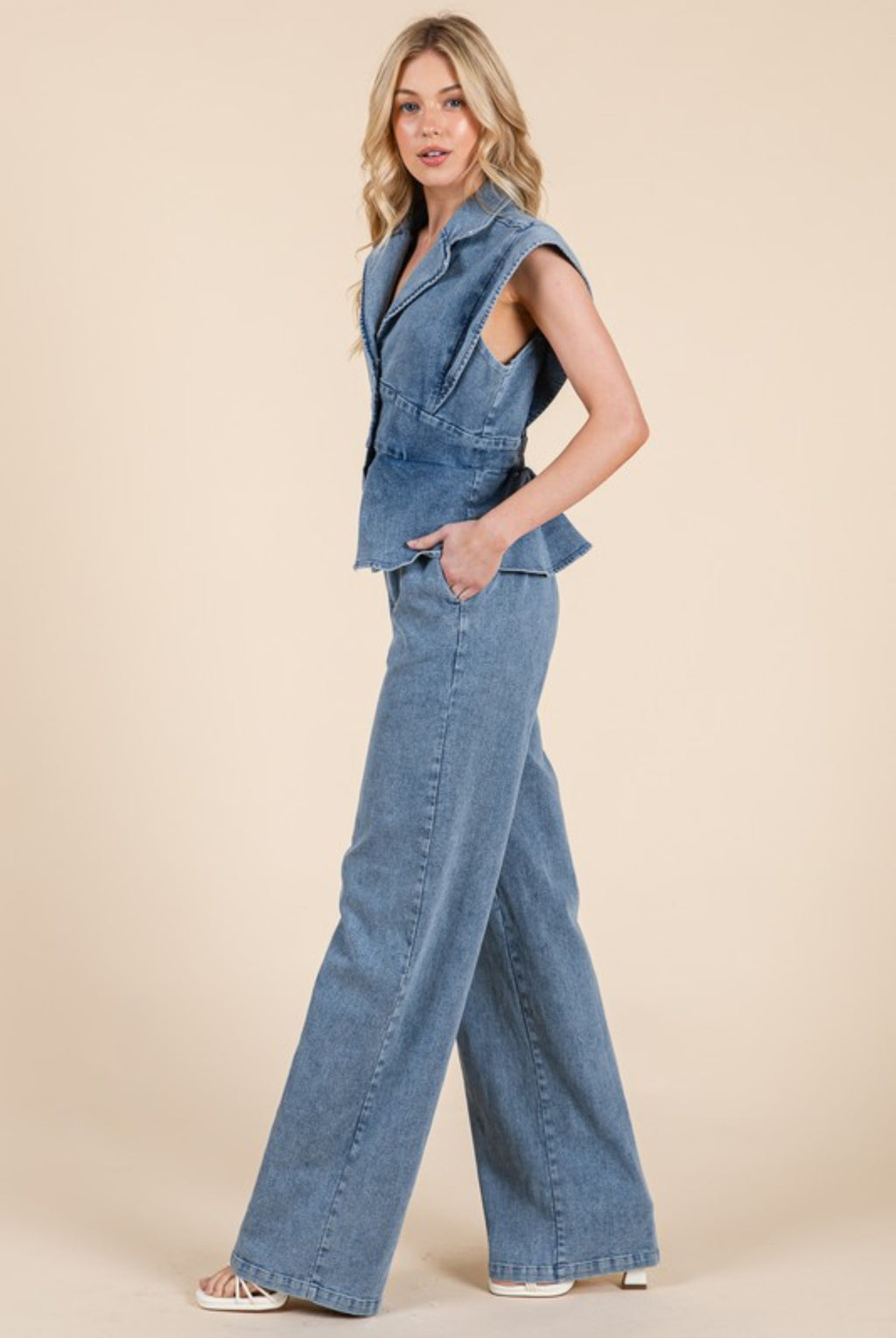 Denim/stretch Jumper