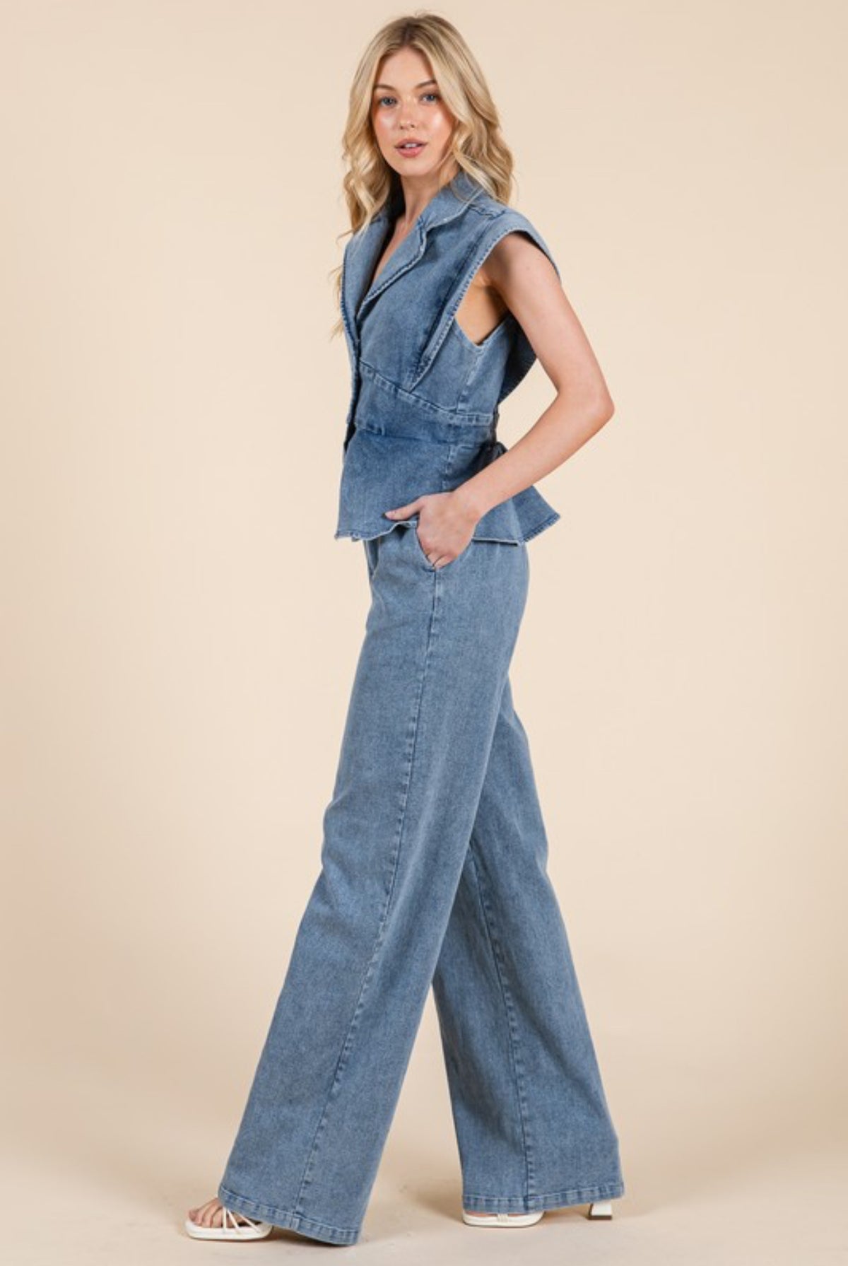 Denim/stretch Jumper