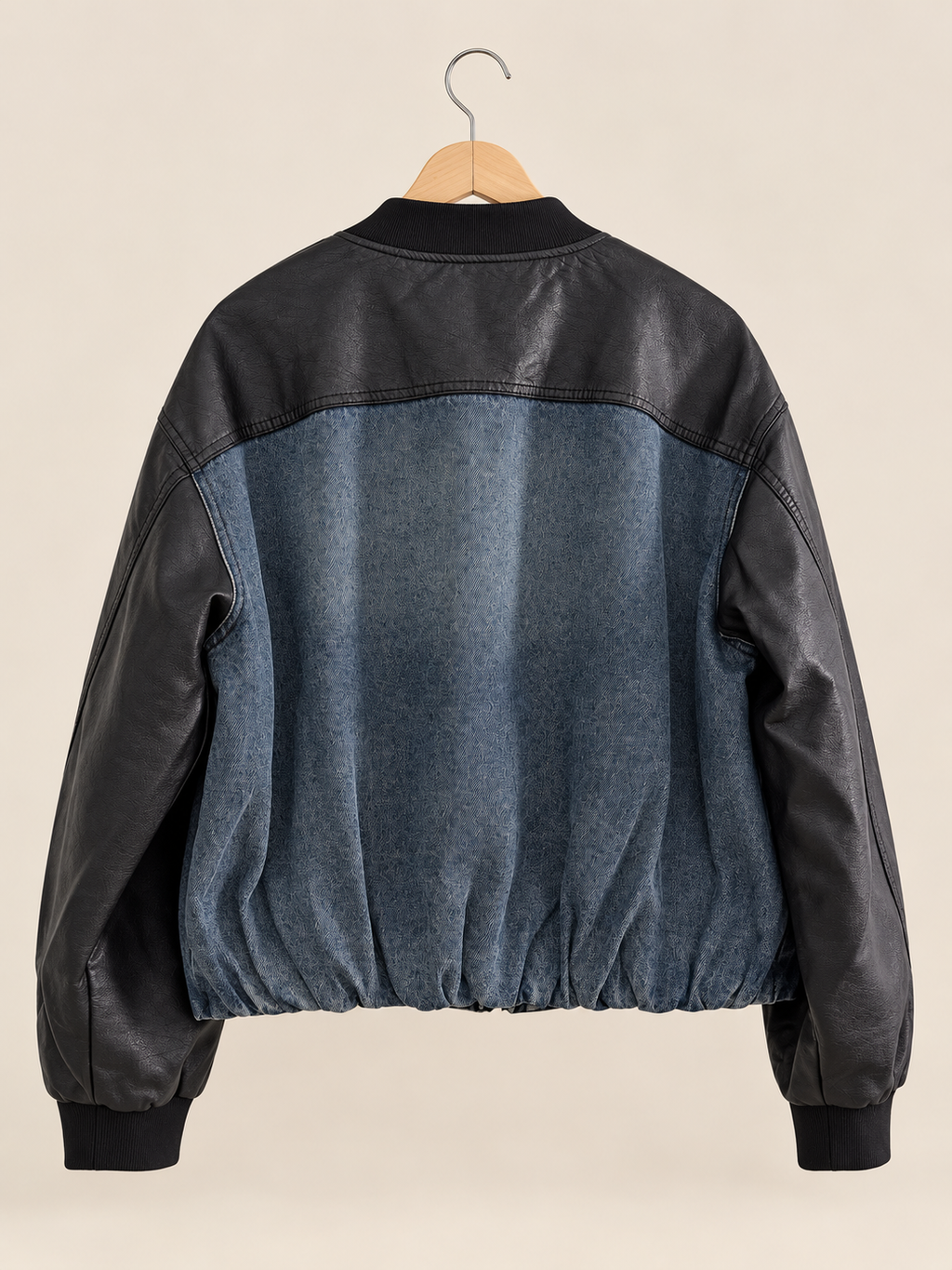 Denim/leather jacket