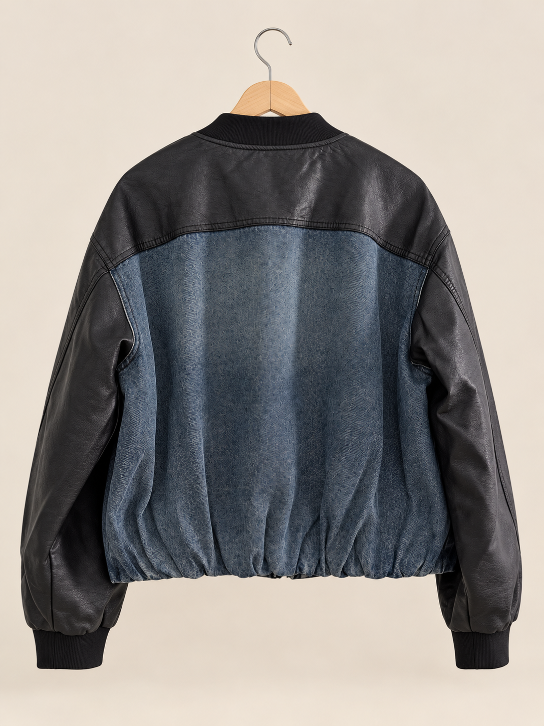 Denim/leather jacket