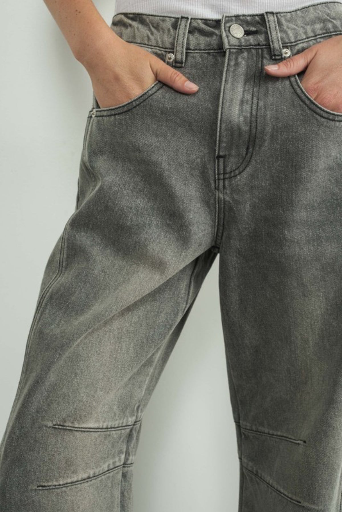 Grey baggy pants