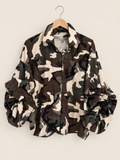 Camo/cotton blouse
