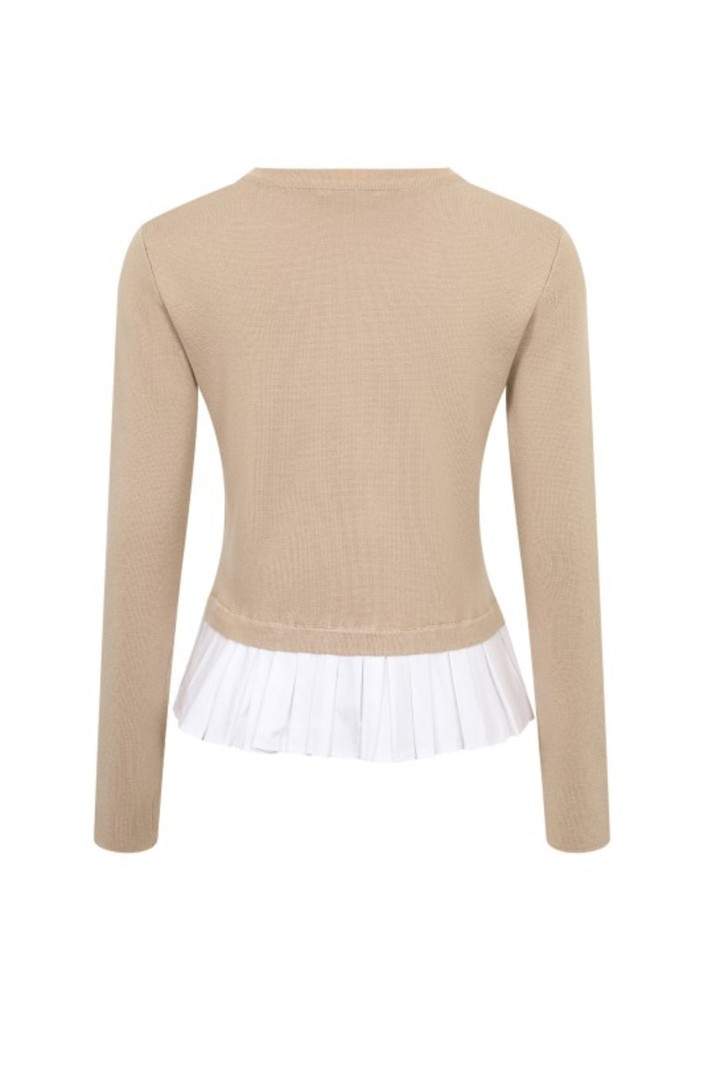 beige knitted sweater