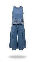 Embroidery/denim set