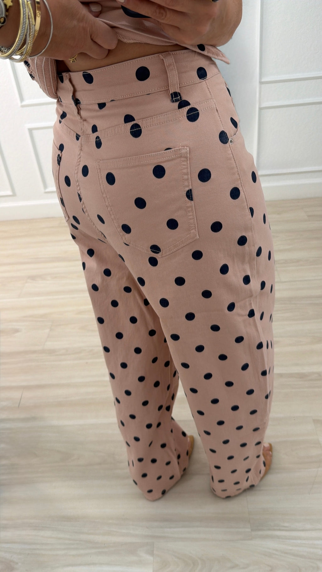 Navy/pink stretch set