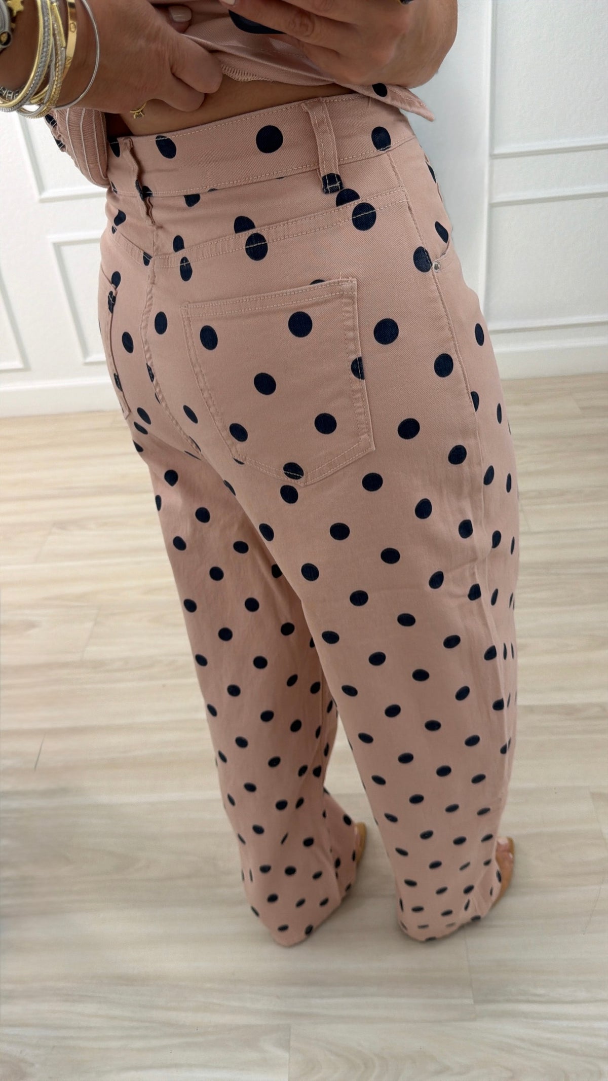 Navy/pink stretch set