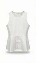 Peplum/white top