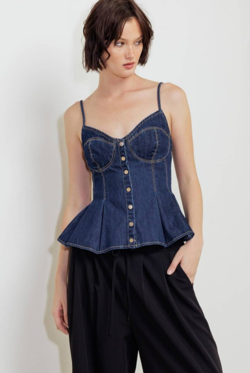 Denim top