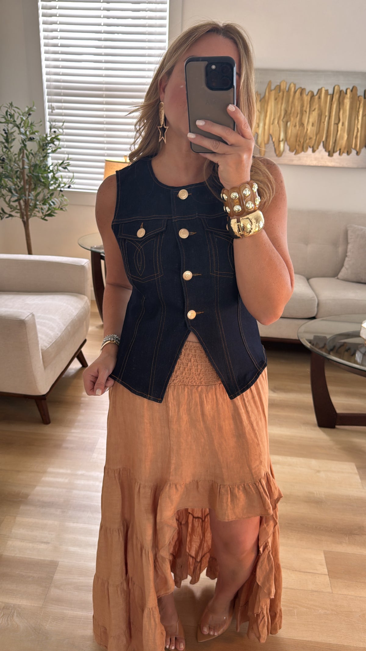Denim/Stretch Vest