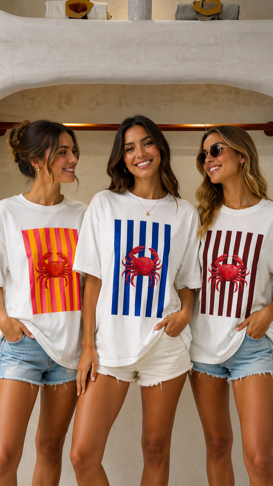 striped crab t-shirt