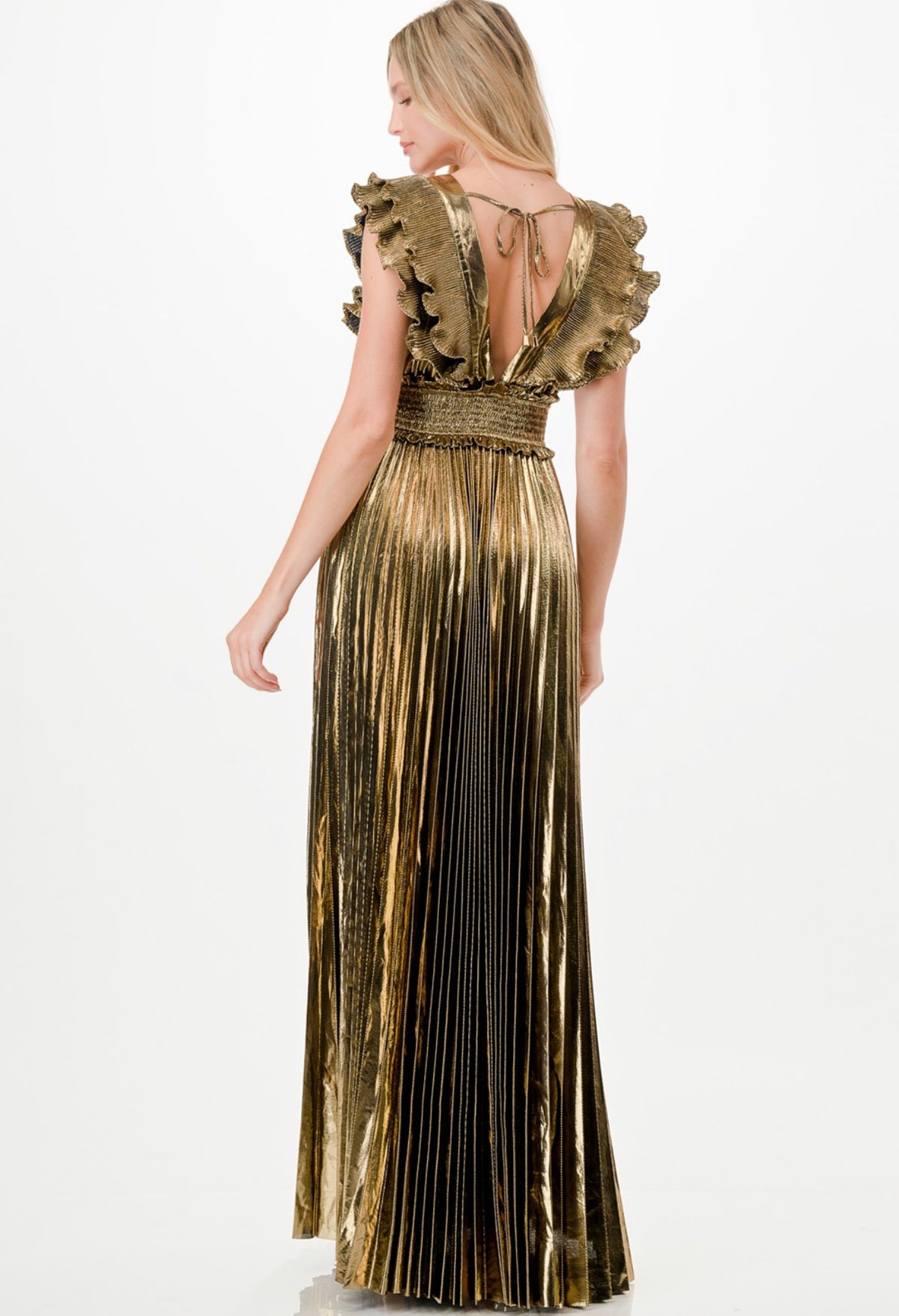 Gold maxi dress